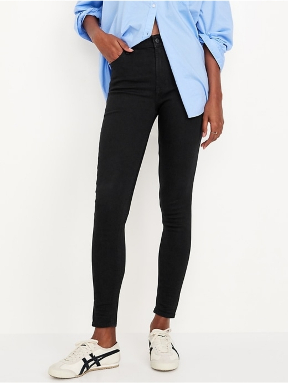 Old Navy Plus Size Black Skinny Ankle Jeans Size 20 Short - Picture 6 of 8